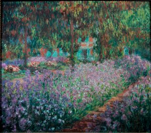 Konstnärens trädgård i Giverny av Claude Monet