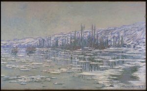 Isens upplösning (La Débâcle eller Les Glaçons) av Claude Monet