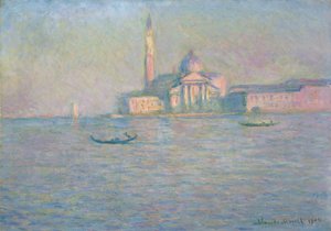 San Giorgio Maggiore-kyrkan, Venedig av Claude Monet
