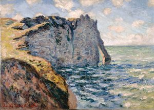 The Cliff of Aval, Etrétat, 1885 av Claude Monet