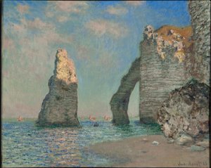 The Cliffs at Etretat  av Claude Monet