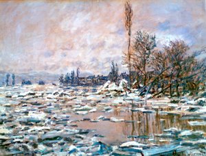The Defrost, c tidigt 1900-tal av Claude Monet
