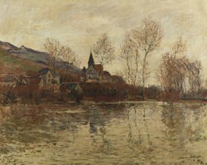 Översvämningen vid Giverny, ca 1886 av Claude Monet