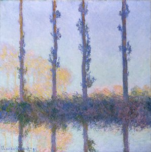 De fyra träden, 1891 av Claude Monet