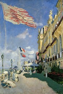 Hotel des Roches Noires i Trouville av Claude Monet