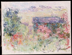 Huset genom rosorna, c.1925-26 av Claude Monet
