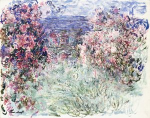 Huset bland rosorna, 1925 av Claude Monet