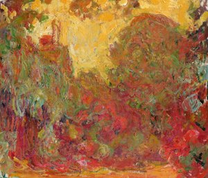 Huset sett från Rosenträdgården, 1922-24 av Claude Monet
