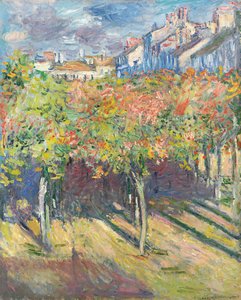 Limeträden vid Poissy; Lindar i Poissy, 1882 av Claude Monet