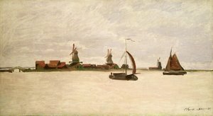 Den yttre hamnen i Zaandam, 1871
