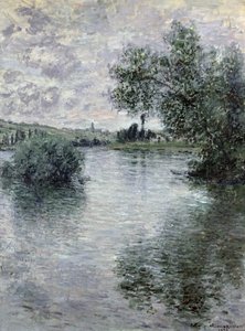 Seinen vid Vetheuil av Claude Monet