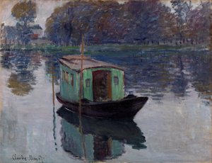 Studiobåten av Claude Monet