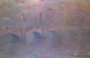 Themsen vid Waterloo Bridge, 1903 av Claude Monet