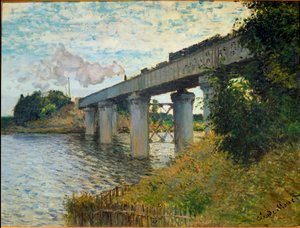 Järnvägsbron vid Argenteuil av Claude Monet