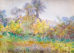 Fruktträdgården, c. 1874 (olja på duk) av Claude Monet