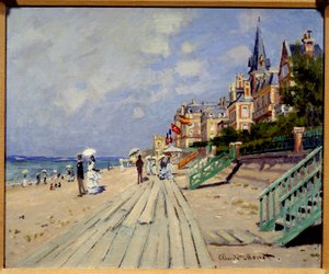 Trouville Beach. Målning av Claude Monet (1840-1926) av Claude Monet