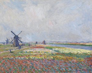 Tulpanfält nära Haag par Monet, Claude (1840-1926). Olja på duk, storlek: 66x81,5 av Claude Monet