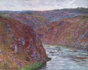 Valley of the Creuse (Gray Day) av Claude Monet