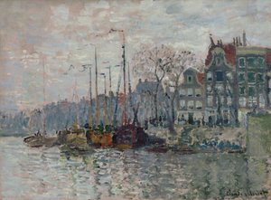 Utsikt över Amsterdam av Claude Monet