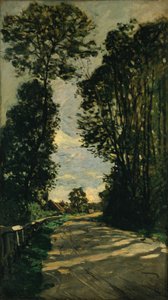 Promenad (vägen till gården Saint-Siméon) av Claude Monet
