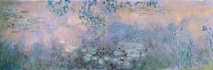 Näckrosor (näckrosdammen med iris) av Claude Monet
