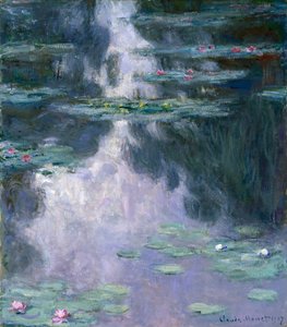 Näckrosor (Nympheas) 1907 (olja på duk) av Claude Monet