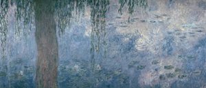 Näckrosor: Morning with Weeping Willows, 1914-18 (höger avsnitt) av Claude Monet