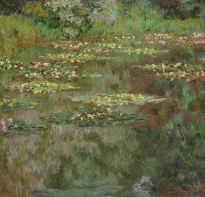 Näckrosor eller näckrosdammen (Nymphéas) 1904 (olja på duk) av Claude Monet
