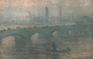 Waterloo Bridge, dimmig morgon av Claude Monet
