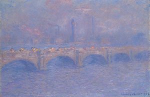 Waterloo Bridge, Sunlight Effect, 1903. av Claude Monet