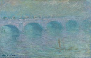 Waterloo-bron i dimman, 1903 av Claude Monet
