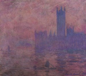 Westminster Tower av Claude Monet