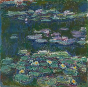 Vita och gula näckrosor av Claude Monet