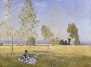 Äng i Bezons (sommar) av Claude Monet