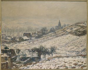 Vinter i Giverny, 1885 av Claude Monet