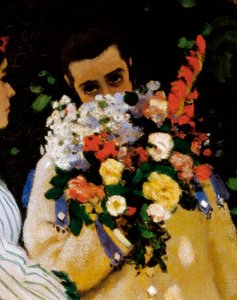 Kvinnor i trädgården, detalj av Claude Monet