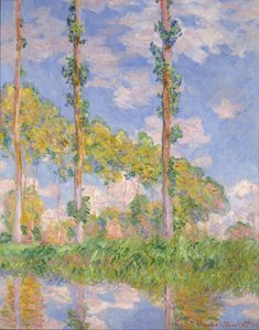Poplars in the Sun av Claude Monet