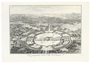 Perspektivvy av staden Chaux, 1804