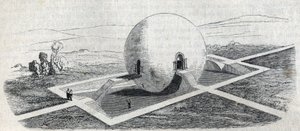 Projekt av ett gårdsvakthus av Claude Nicolas Ledoux (1736-1806).