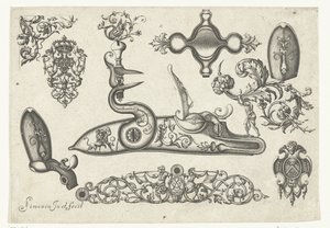 Tio motiv Plusieurs pieces et ornaments Darquebuzerie (serietitel) av Claude Simonin