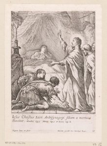 Kristus uppfostrar Jairus dotter Miracula Domini Nostri Jesu Christi (serietitel) Miracles of Christ (serietitel) av Claude Vignon