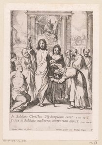 Helande av den lame mannen och den sneda kvinnan på sabbaten Miracula Domini Nostri Jesu Christi (serietitel) Miracles of Christ (serietitel)