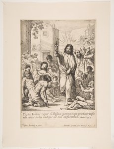 Att hela de sjuka Jesus Kristus botar många sjuka människor i Galileen. av Claude Vignon