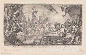 Saint Lawrences martyrskap av Claude Vignon