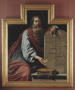 Moses med lagens tavlor av Claude Vignon