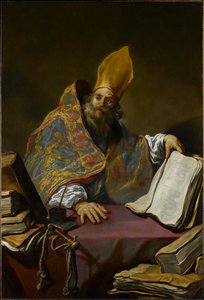 Sankt Ambrosius, ca 1623-25 (olja på duk) av Claude Vignon