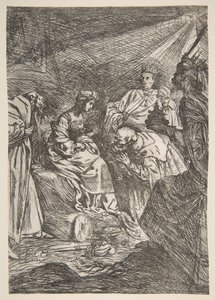 The Adoration of the Magi, 1619. av Claude Vignon