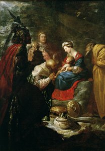 The Adoration of the Magi, c.1619 av Claude Vignon