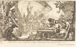 Saint Lawrences martyrskap av Claude Vignon
