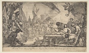 The Martyrdom of St. Lawrence, ca. 1627. av Claude Vignon